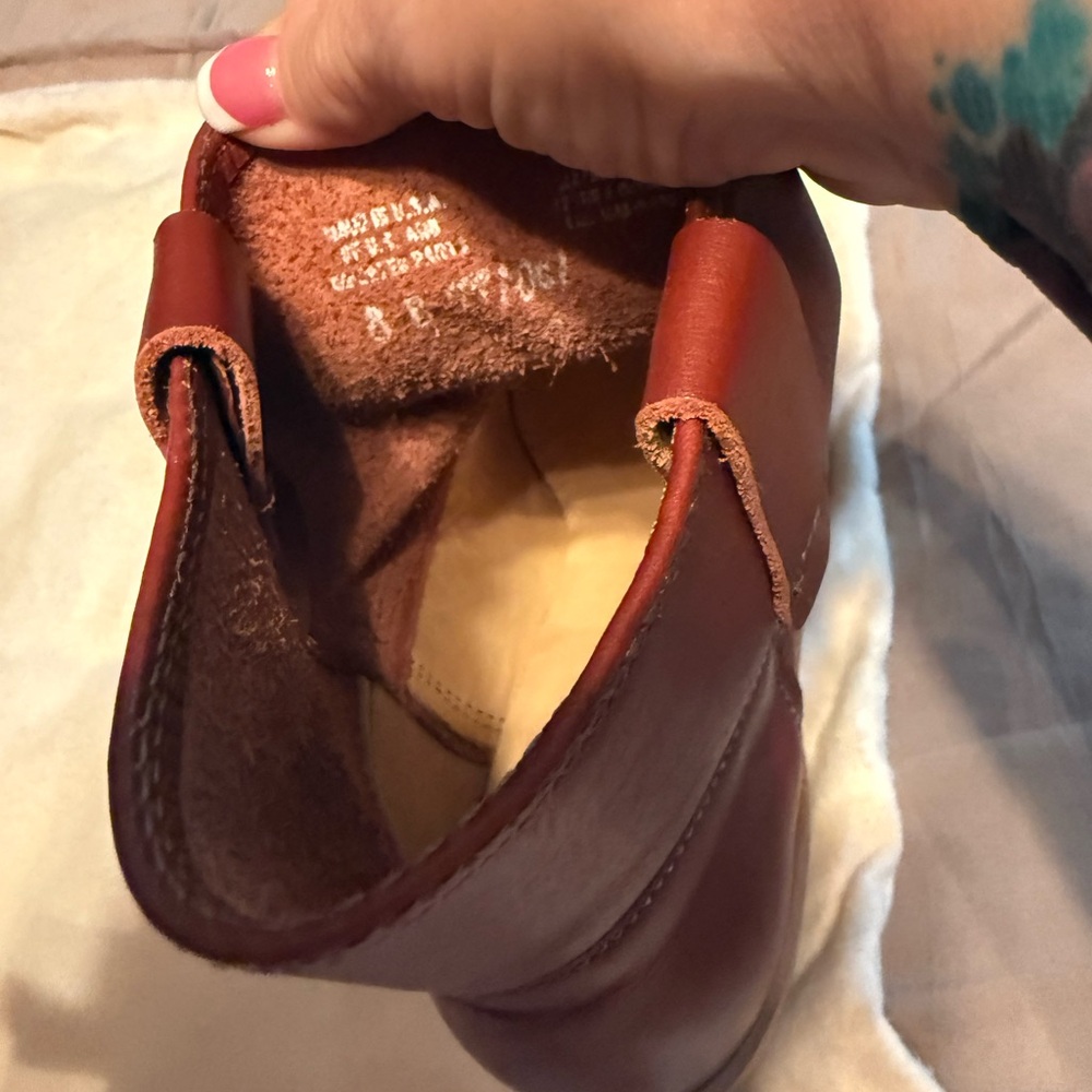 Red Wing Shoes Rich Brown Leather Boots - Picture 7 of 11